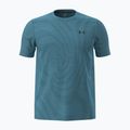 Férfi edzőpóló Under Armour Vanish Seamless Novelty blue haze/black
