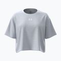 Női edzőpóló Under Armour Rival Boxy Tee Solid distant gray medium heather/white