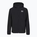 Gyerek sportdzseki Under Armour Vibe Woven Windbreaker Jacket fekete/fehér