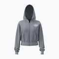 Női cipzáras pulóver Under Armour Icon Fleece Nov FZ mod gray light heather/white