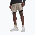 Férfi edző rövidnadrág Under Armour Vanish Woven 2.0 2IN1 Shorts timberwolf taupe/black