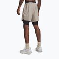 Férfi edző rövidnadrág Under Armour Vanish Woven 2.0 2IN1 Shorts timberwolf taupe/black 3
