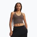 Női edző póló Under Armour Meridian Support Tank peppercorn/peppercorn