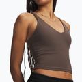 Női edző póló Under Armour Meridian Support Tank peppercorn/peppercorn 3