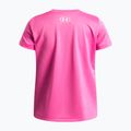 Gyerek edző póló Under Armour Tech SSC SS pink frenzy/white 2