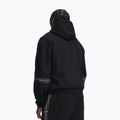 Férfi pulóver Under Armour Icon Fleece Taped Hoodie ultimate black/white 2