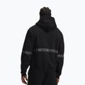 Férfi pulóver Under Armour Icon Fleece Taped Full Zip ultimate black/white 2