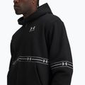 Férfi pulóver Under Armour Icon Fleece Taped Full Zip ultimate black/white 3