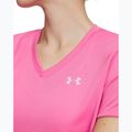 Női edző póló Under Armour Tech SSV Solid pink frenzy/prime pink 3