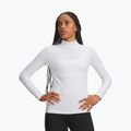 Női edző hosszú ujjú póló Under Armour ColdGear Mock LS white/halo gray