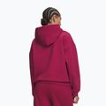Női pulóver Under Armour Icon Fleece Hoodie claret/white 2