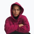 Női pulóver Under Armour Icon Fleece Hoodie claret/white 3