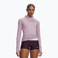 Női futópulóver Under Armour Velociti Half Zip mauve pink/reflective