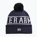 Férfi téli sapka Under Armour Halftime Pom Beanie midnight navy/white/white