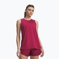 Női edző póló Under Armour Tech Tank Solid claret/ox blood