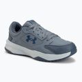 Férfi edzőcipők Under Armour Edge Leather gravel/blue fog/blackout navy