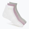 Női zokni Under Armour Vanish 3 Pack mauve pink/titanium/purple echo