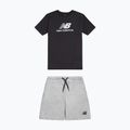 Gyerek szett New Balance Stacked Logo Tee & FT Short nb caviar 8