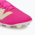 Gyerek focicipő New Balance Furon Team V8 FG pink heat/sea salt/gold metallic 7