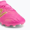 Gyerek focicipő New Balance Tekela Team V5 pink heat/metallic gold/pink satin 7