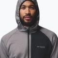 Férfi kapucnis polárdzseki Columbia Triple Canyon Grid Fleece Hooded Full Zip II City Grey/Black 6