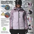 Női síkabát Columbia Highland Summit III Insulated lavender pearl/shale purple 14