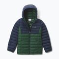 Gyerek dzseki Columbia Powder Lite II Hooded rain forest/collegiate navy 8