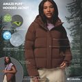 Női pufi dzseki Columbia Amaze Puff Hooded tobacco 17