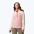 Női pulóver Columbia Benton Springs 1/2 Snap eraser pink/dark stone/tuscan