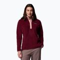 Női pulóver Columbia Benton Springs 1/2 Snap rich wine/eraser pink