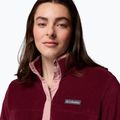 Női pulóver Columbia Benton Springs 1/2 Snap rich wine/eraser pink 5