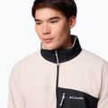 Férfi polár pulóver Columbia Fast Trek Overlay Full Zip dark stone/black 6