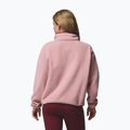 Női polár pulóver Columbia Helvetia II Cropped Half Snap Fleece eraser pink/fig/rich wine 3