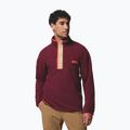 Férfi polárpulóver Columbia Helvetia II Half Snap Fleece rich wine
