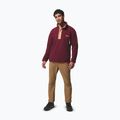 Férfi polárpulóver Columbia Helvetia II Half Snap Fleece rich wine 2
