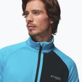 Férfi túrafelső Columbia Triple Canyon Grid Fleece Full Zip II compass blue heather/black 6