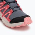Gyerek futócipő Salomon Speedcross Waterproof grisaille/hushed violet/rouge red 7