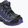 Salomon XA Pro V8 MID WP gyermek túrabakancs turbulence / fekete / liberty 7