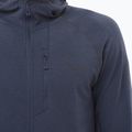 Férfi Salomon Essential Lightwarm Hoodie kék éjszakai trekking melegítő pulóver 4