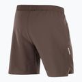 Férfi futó rövidnadrág Salomon Shakeout C 2IN1 7" coffee bean 6