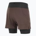 Férfi Salomon Sense 2IN1 futónadrág kávészínű babszemek 7