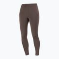 Női futó leggings Salomon SHAKEout Core 28" kávébabszínű 3