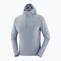 Férfi futódzseki Salomon Sense Aero Hybrid Half Zip Hooded trade winds 7