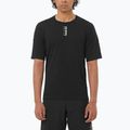Férfi futópóló  Salomon Ultra Tee deep black