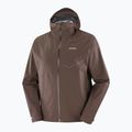 Férfi futódzseki Salomon Bonatti Waterproof coffee bean 7