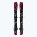 Gyermek lesikló sílécek + kötések Salomon QST Jr Black XS + C5 GW black/neon punch 2