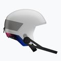 Gyerek sísisak Salomon Equipe Fis + Chinguard Jr white/race blue 3