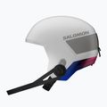 Gyerek sísisak Salomon Equipe Fis + Chinguard Jr white/race blue 4