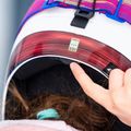 Gyerek sísisak Salomon Equipe Fis + Chinguard Jr white/race blue 9