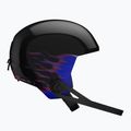 Gyerek sísisak Salomon Equipe Fis + Chinguard Jr black/flames 3
